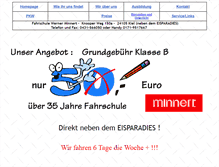 Tablet Screenshot of fahrschule-minnert.de